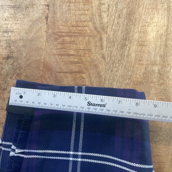 SCOTTISH HIGHLAND UK KILT CHILD PURPLE BLUE WHITE TARTAN PLAID SKIRT AGE 0-1 - Picture 8 of 9